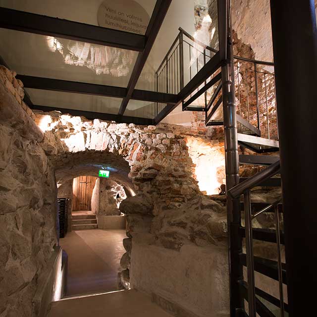 Kellari tarjoaa aikamatkan 1500-luvulle.