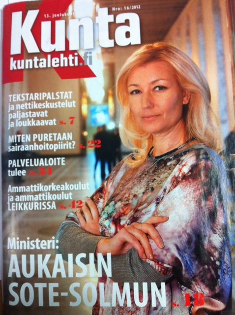 Peruspalveluministeri Maria Guzenina-Richardson (Kuntalehti)