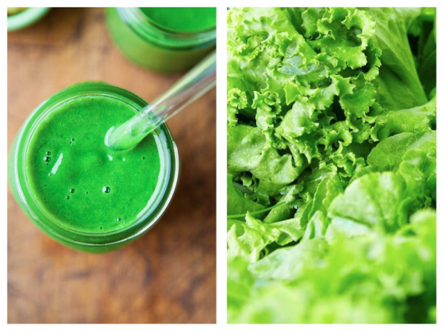 Vihersmoothiella potkua päivään.