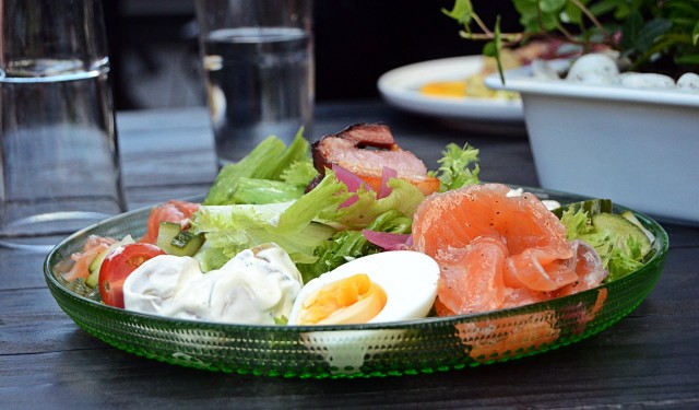 Lohisalaatti. Suosittelen!