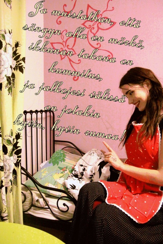 Erityisen tärkeää on, että kasvatat myös tyttäresi naiselliseksi! Lastenkasvatuksen tärkein kirjainyhdistelmä on HH, siis "hörhöily" ja "häpeä".