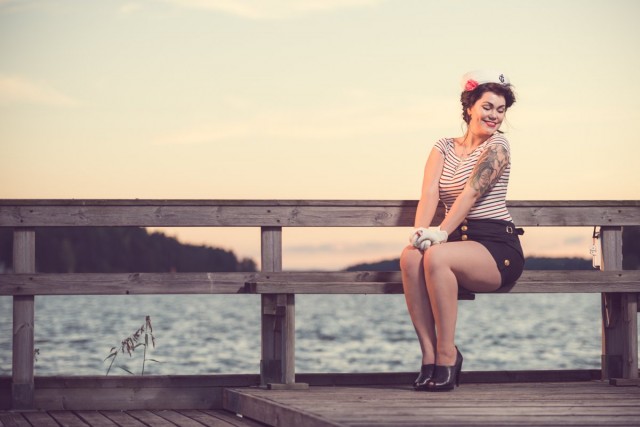 Pin up -mallilla saa olla reidetkin, eikä kukaan itke! (c) Jere Satamo, JS Disain