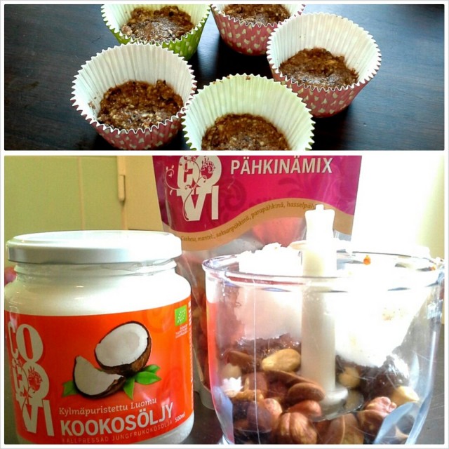 Herkkuja! Oon ihan pähkinöinä näihin pähkinöihin. Ja eh, kookosöljylle löytyi vaihteeksi muutakin käyttöä kuin ihon rasvaus :)