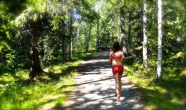 Syyskuun lenkkien jälkeen on kyllä pitänyt vetää jo paita päälle.