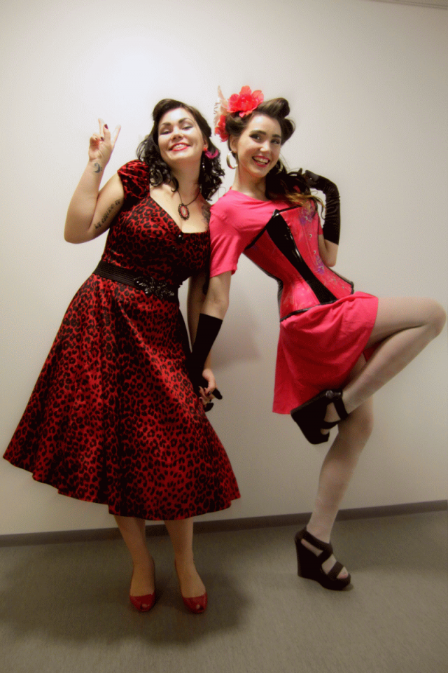 Näytämme ihan samanpituisilta...