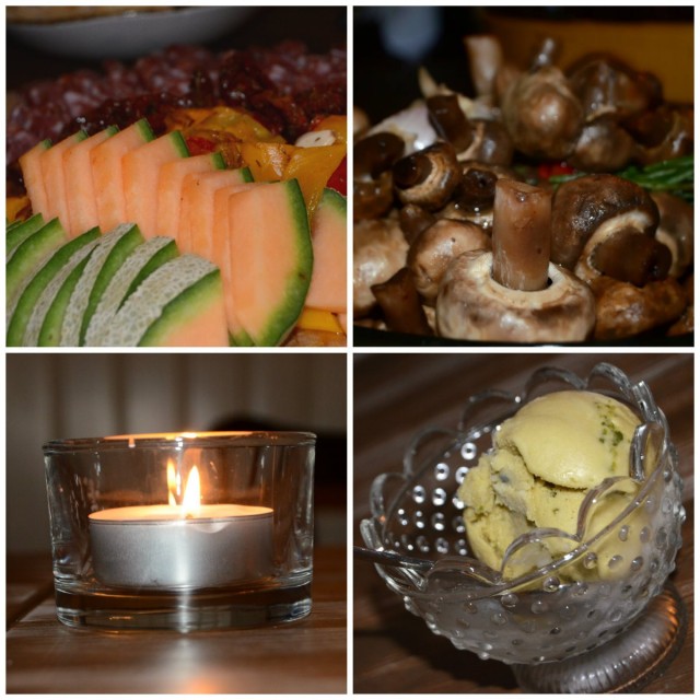 Antipastoja ja tunnelmaa tiistai-illassa.