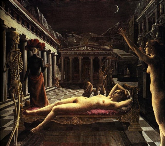 Paul Delvaux: Nukkuva Venus