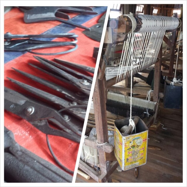 Käsityötä ja kierrätysinnovaatioita arvostetaan. Veitsenteroittaja kiertää kylästä kylään teroittamassa kivensä kanssa teriä ja saksia.