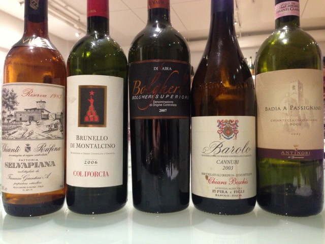 Viiniklubin tasting-viinit