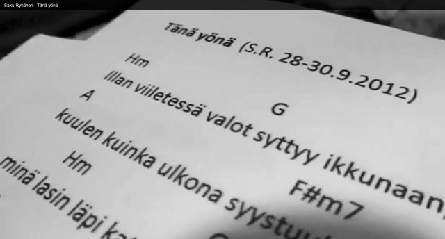 Tänä yönä - Saku Ryhänen