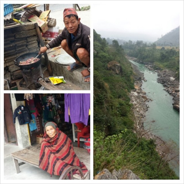 Prätkillä pääsee paikkoihin jonne turistibussi ei pysähdy. Oikeata Nepalilaista elämää.