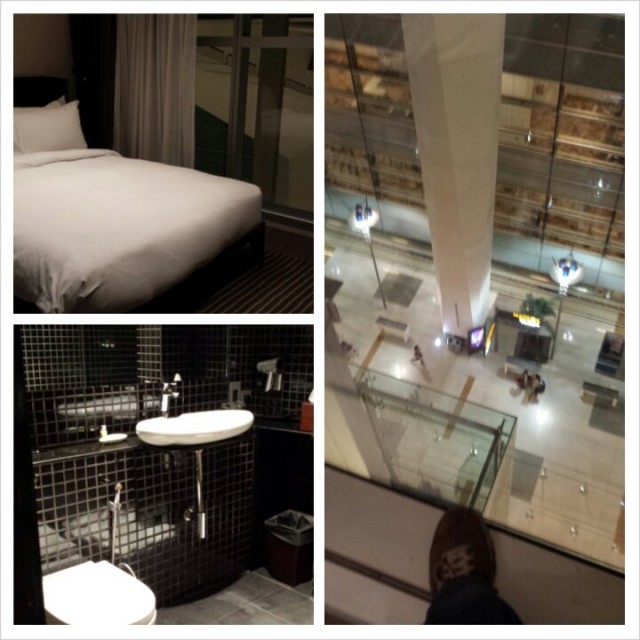 Eaton hotelli on ihan uusi. Delhin lentokentällä international puolella.