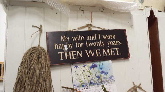 Minä ja vaimoni olimme 20 vuotta onnellisia, sitten tapasimme toisemme.