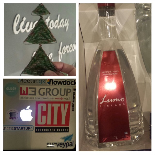 Kaikilla yli kolmekymppisillä tulee olla tarroitettu läppäri, arvokasta yli 10e per pullo maksavaa vettä tms juotavaa ja turhia matkamuistoja joista et muista mistä ne edes olivat.