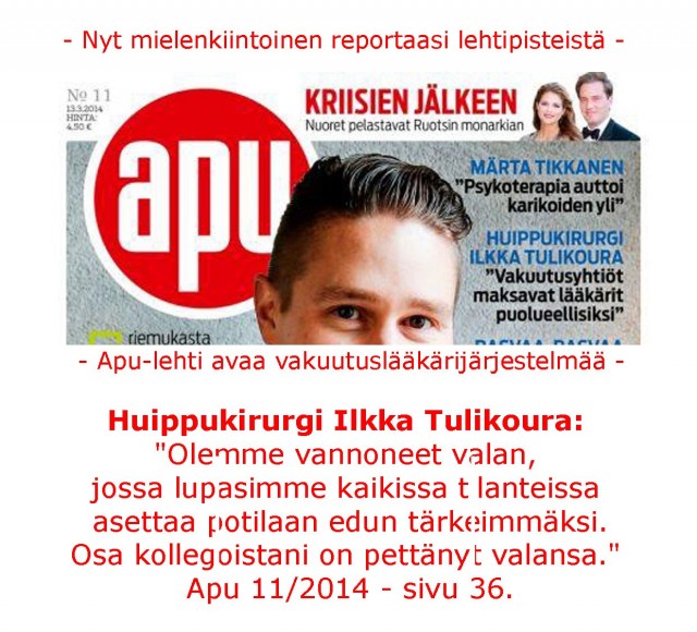 Huippukirurgi Ilkka Tulikouran ulostulo on historiallinen!