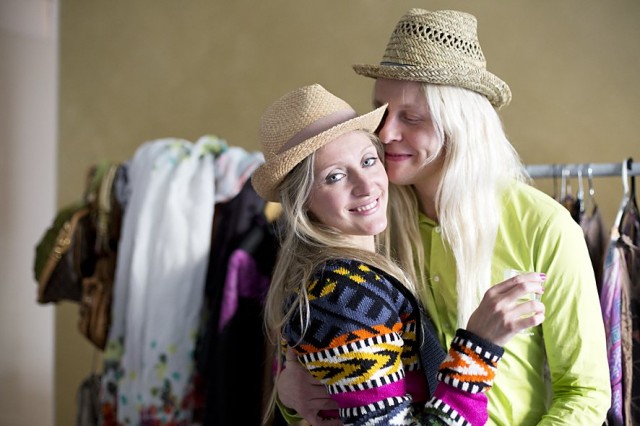 Rakkautta rakkauskirpparilla. Ihanat Mirva ja Petrus.