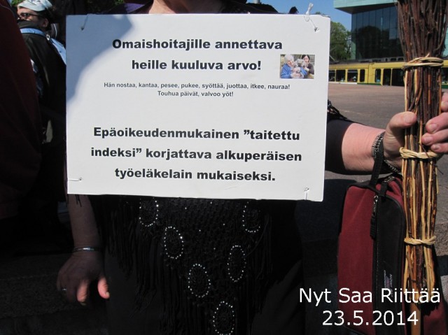 Vanhusten ja omaishoitajien asiat on saatava ratkaistua heti!