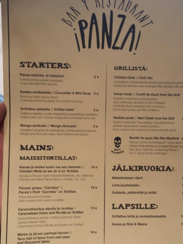 Listalta löytyy herkkuja moneen makuun.