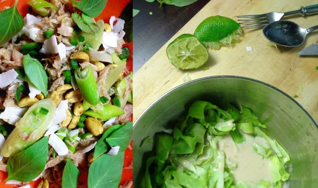 Thai-makuja niin tonnikalassa, kuin kaalissakin