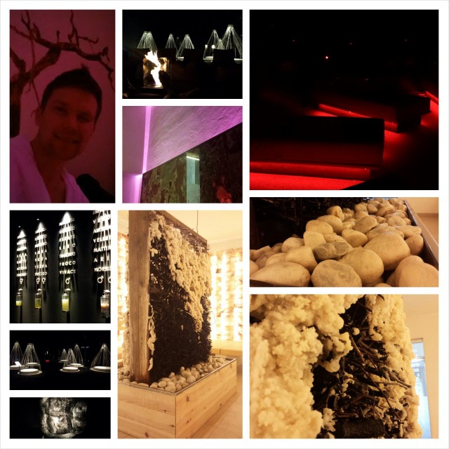 Suolahuone ja tuli-rentoutumishuone jäivät mieleen.