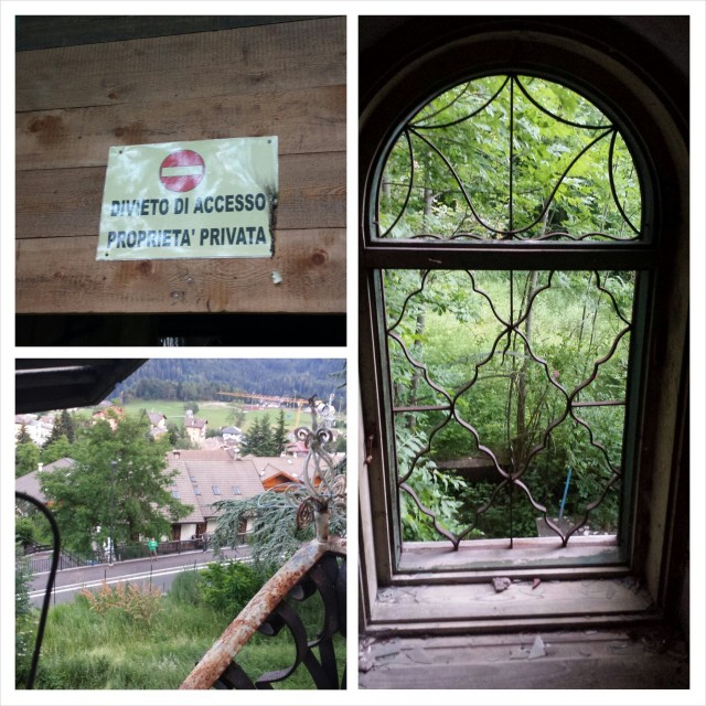 Näkymät autiotalosta olivat upeat. Silti sääli että paikka oli hylättynä.