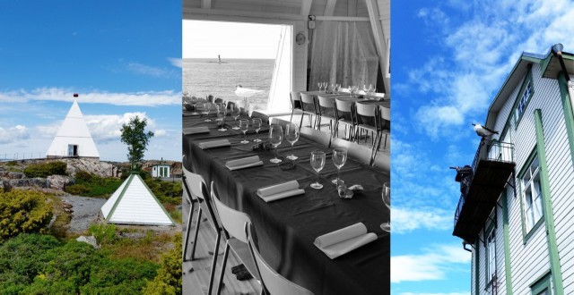 Båken: juhlapaikka, jossa näköala varastaa shown.