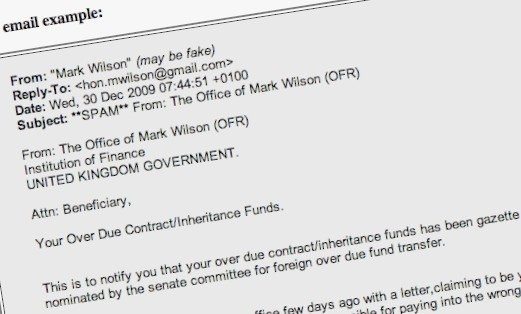 Oletko sinä saanut meiliä Mark Wilsonilta? Ei kannata vastata.