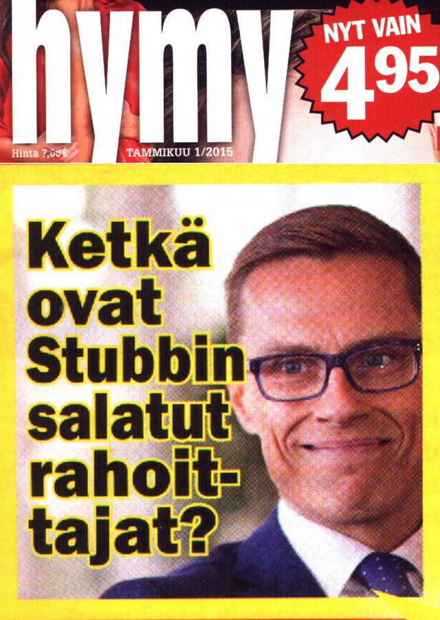 "Stubbin rahoittajista tunnetaan vain joka kolmas - vaalikassaan neljännesmiljoona"