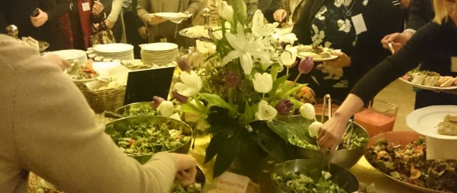 Lopuksi vielä söimme ja vaihdoimme ajatuksia.