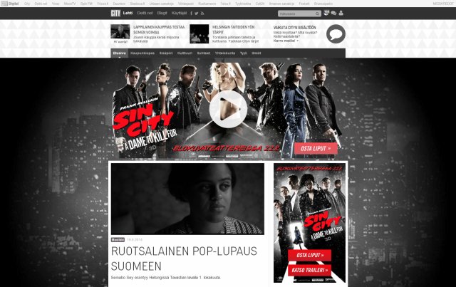 Kampanjan tavoite voi olla esimerkiksi elokuvan lanseeraus, tunnettuuden lisääminen ja lipun myynti. Osto voi tapahtua suoraan verkossa, mutta kovin usein myös offlinena myymälässä. Case Sincity haltuunotto City.fi:ssä.