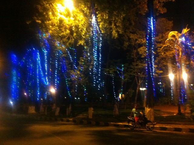 Uuden vuoden valoja.