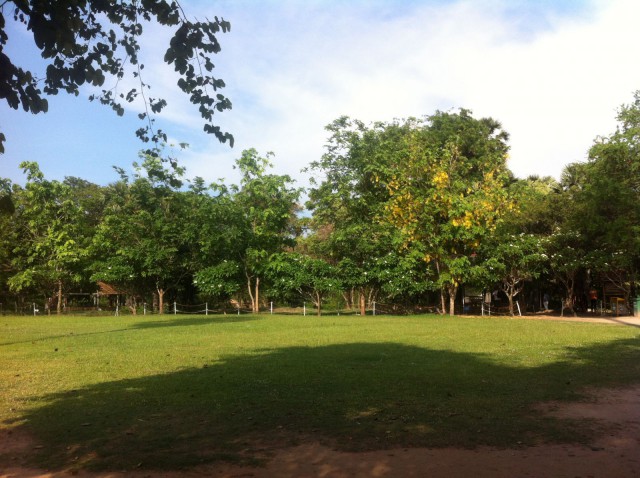 Kuoleman kentät on nykyään kaunis ja rauhallinen paikka.