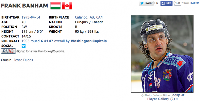 Ruutukaappaus Eliteprospects.comista