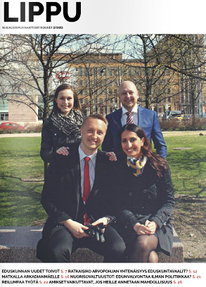 Nasima-30, Ilmari-24, Joona-28, Sanna-29 - kansanedustajanuoret