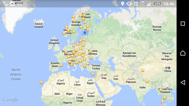 Monessako paikassa olet käynyt? Monessako haluat käydä? Maapistepeli on himoreissaajien peli, missä jokaisesta uudesta maasta saa pisteen.