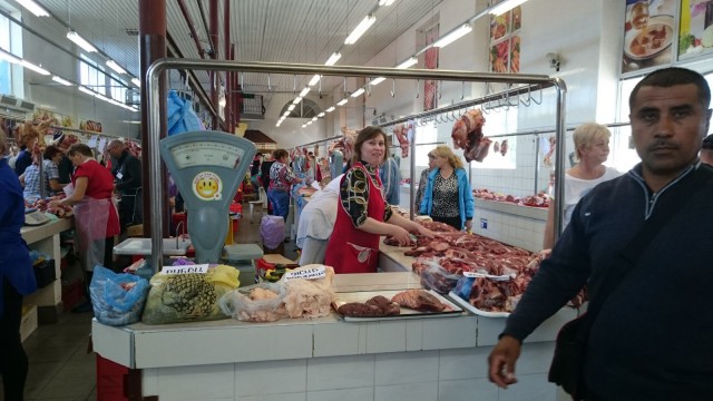 Lihakauppa. Kaliningrad, Venäjä.