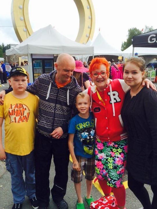 Päästiin samaan kuvaan julkkiksen kans. :D