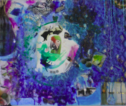 Kuvakaappaus vuosia sitten tekemästäni huonetaulusta nimeltä "Uni"