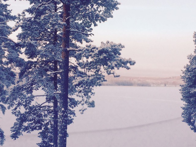 Tammikuussa on jo lunta ja pakkasta.