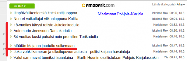 ½ tuntia aamuisia uutisia idästä - 18.3.2016