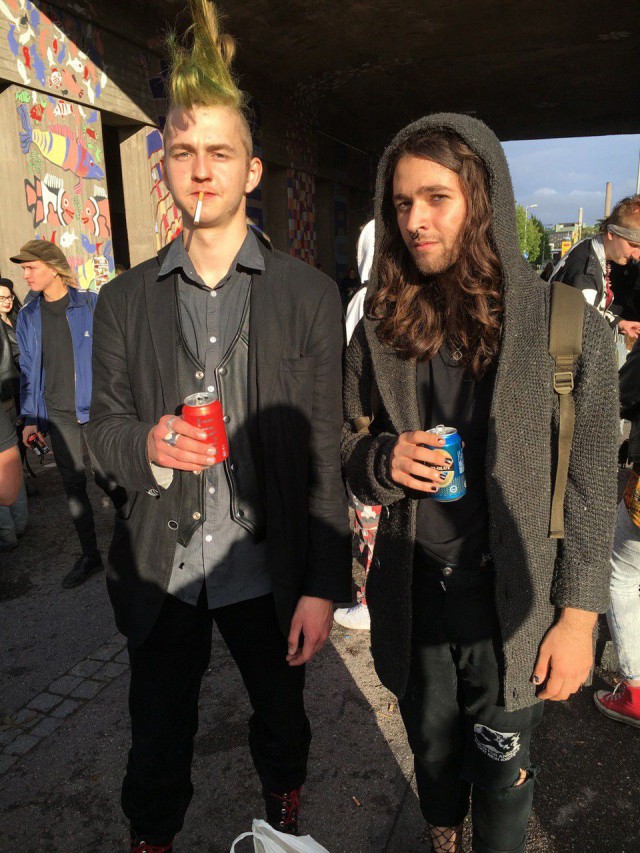 Irokeesit kuuluivat lauantain festarityyliin.