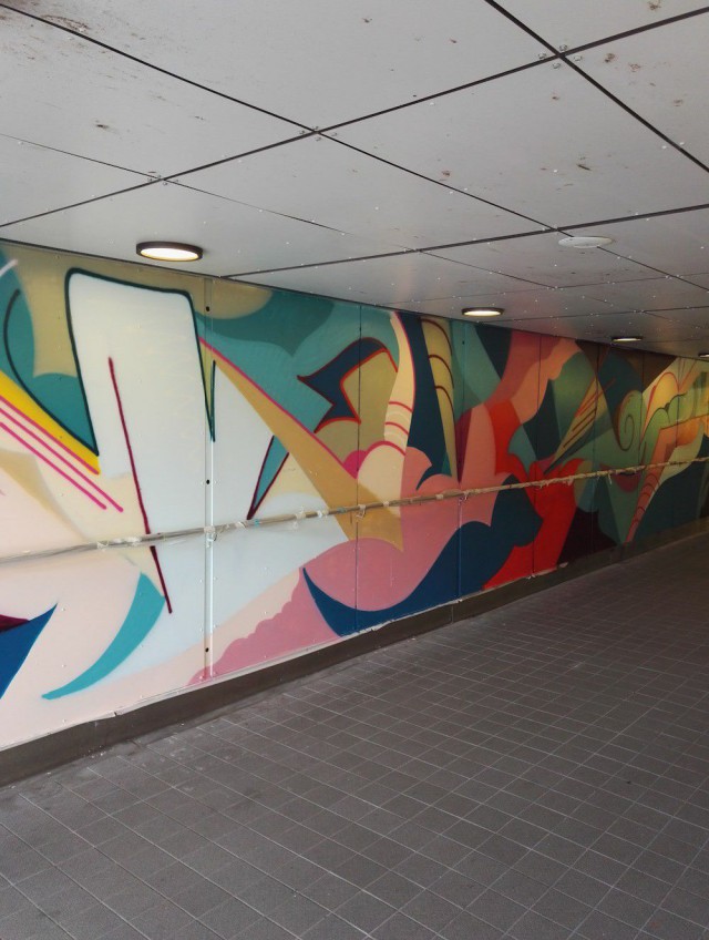 Riihimäen asematunnelin koristeli ruotsalainen Ola Kalnins.