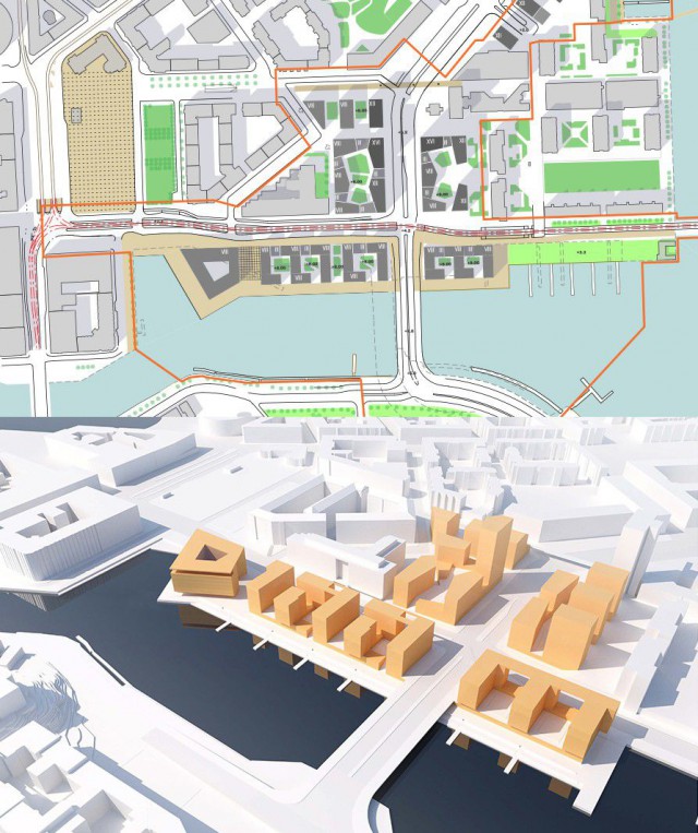 Hakaniemenrannan suunnitelmaa.