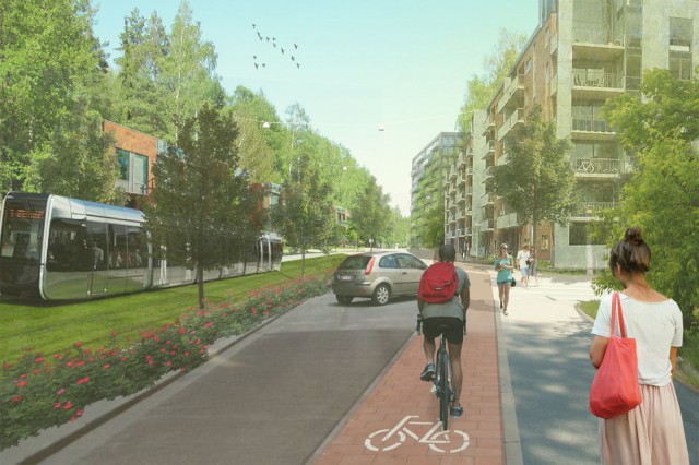 Raide-Jokerin havainnekuva Käskynhaltijantieltä.