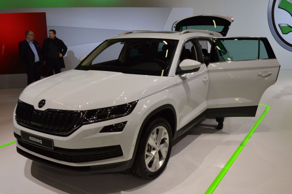 Skoda Kodiaq Suomen ensiesittelyssä.