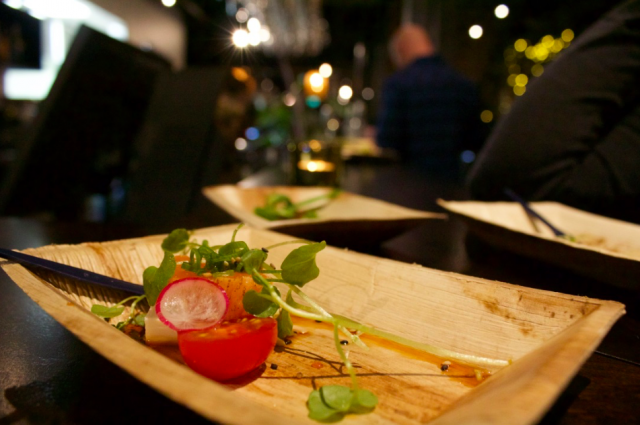 Ravintola Hokun lohimaistiaiset katosivat nopeasti parempiin suihin.