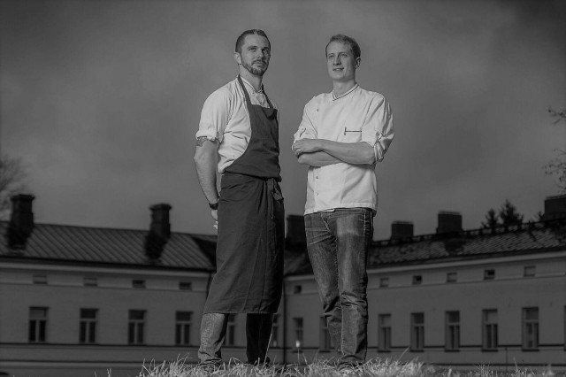 Thomas Hudson ja Markus Fogelholm, miehet Säsongin takana (ja edessä).