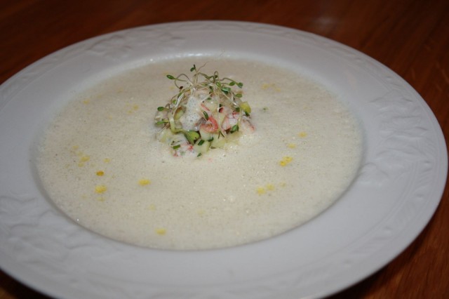 Kermainen maa-artisokkakeitto, nam!