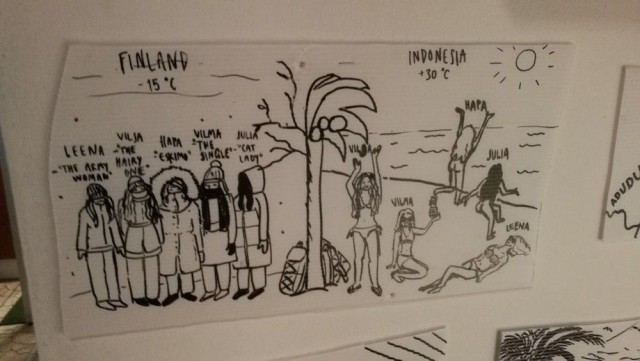 Tämä porukka oli lähdössä Balille.