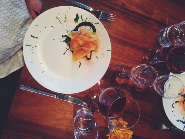 Tocan ravioliannos on kuin taideteos.